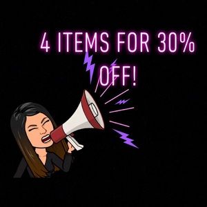 🎉SALE 🎉 4 items 30% off!